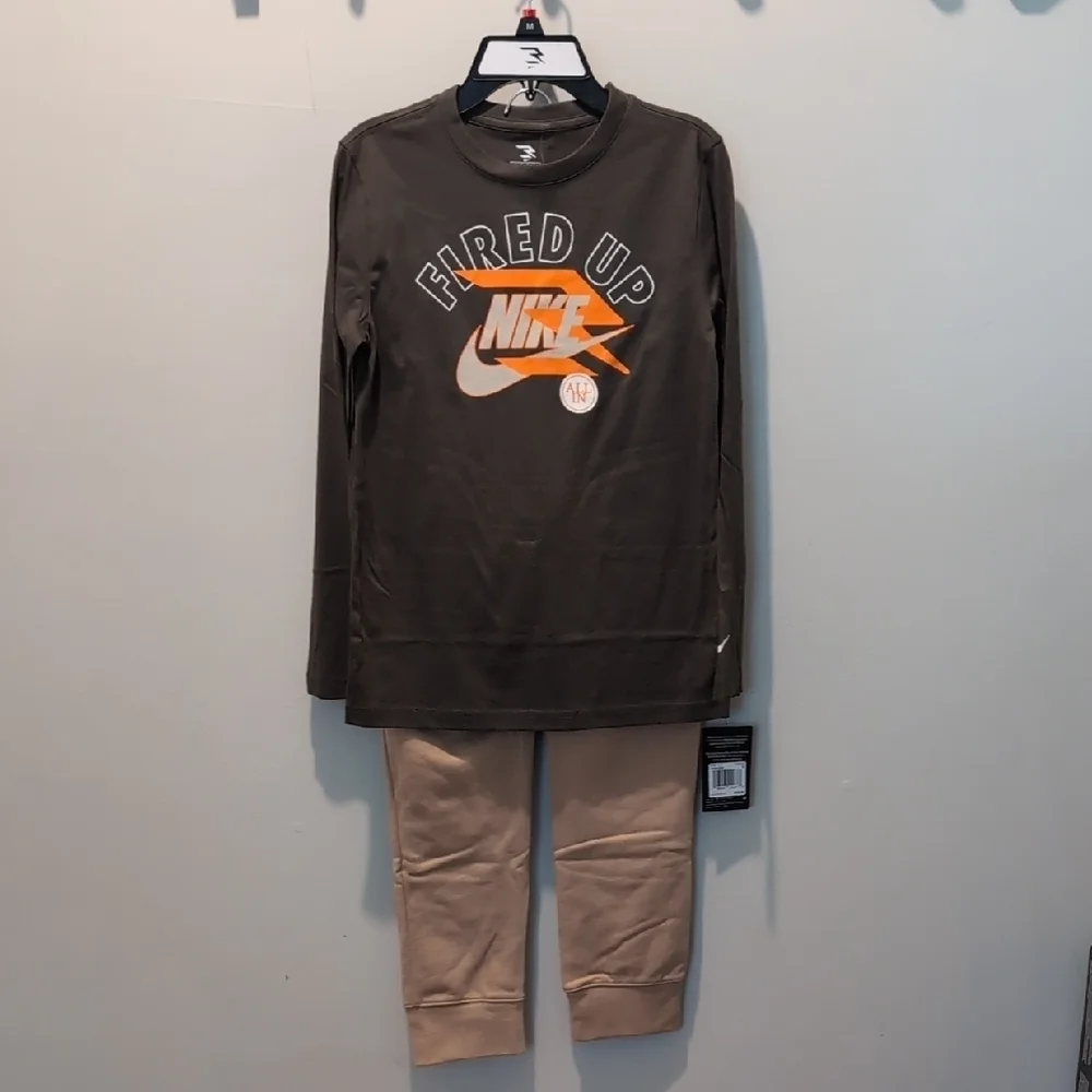 Nike Boys Two-piece Long Sleeve With Jogger Pants